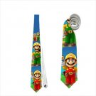Necktie super mario builders funny tie