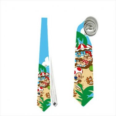 Necktie super mario toad funny tie