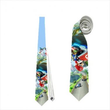Necktie super mario race kart funny tie