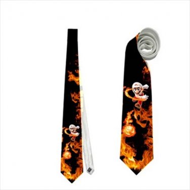 Necktie super mario fireball funny tie