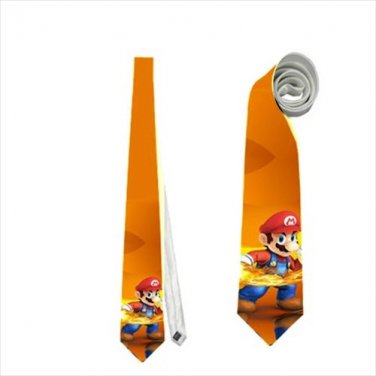 Necktie super mario fireball funny tie