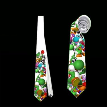 Necktie super mario yoshi funny tie