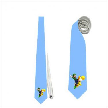Necktie luigi yoshi funny tie