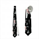 Necktie rolling stone tongue