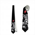 Necktie rolling stone tongue