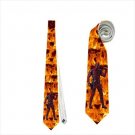 Necktie deadpool superhero funny fire