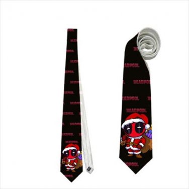 Necktie deadpool superhero funny christmas
