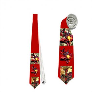 Necktie deadpool superhero funny