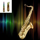Necktie  ganja  saxophone music jazz rock brass Coltrane