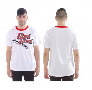 Custom Men's Sports Mesh Tee  sing song music piano music man jazz