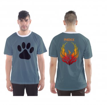 Custom Men's Sports Mesh Tee  FENIX happy animal love fire
