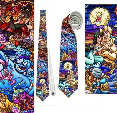 Necktie aladdin jafar princess jasmine arab prince lamp genie tie