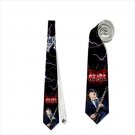 Necktie rock guitar stage musican ac dc ac/dc ties