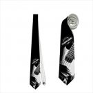Necktie rock guitar stage musican bass guitar ties