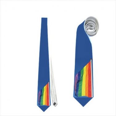 Necktie gay pride flag rainbow