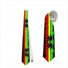 Necktie rasta reggae flag