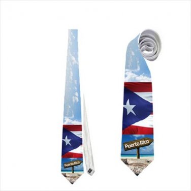 Necktie puerto rico flag