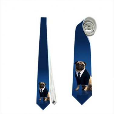 Necktie pug dog puppy