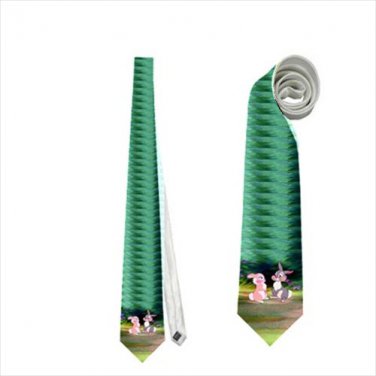 Necktie bambi deer thumper bunny rabbit flower romantic