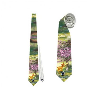 Necktie bambi deer thumper bunny rabbit flower romantic