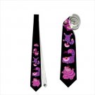 Necktie alice in wonderland cheshire cat pink