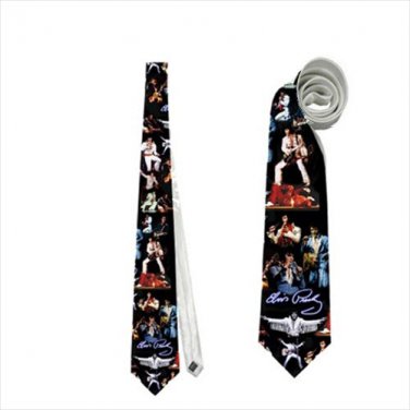 Necktie elvis presley rock and roll collage
