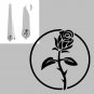 Necktie funeral black rose
