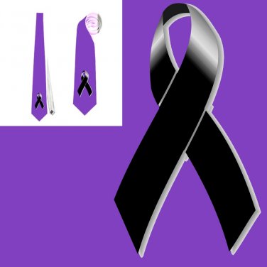 Necktie funeral black ribbon