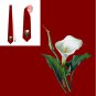 Necktie funeral  white Calia