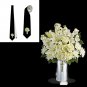 Necktie funeral  bouquet of white flowers