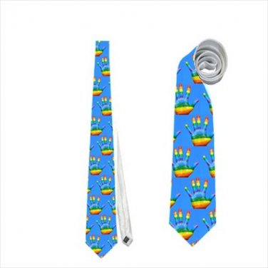 Necktie gay pride flag rainbow