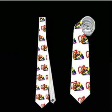 Necktie gay pride flag rainbow