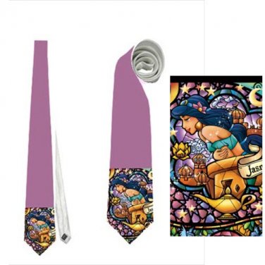 Necktie aladdin princess jasmine arab prince lamp genie wedding groomsmen tie