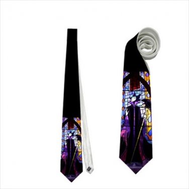 Necktie maleficent crow sleeping beauty tie grooms groomsman wedding