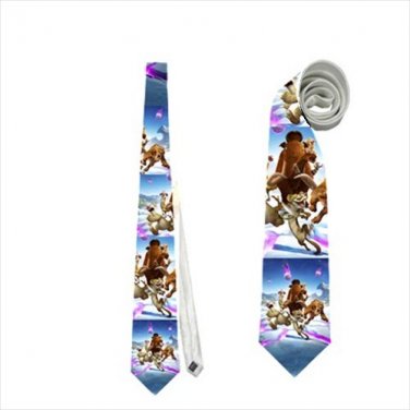 Necktie sid ice age sabertooth tiger sloth wooly mammoth tie