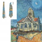 Necktie  Classic Art  Vincenty Van Gogh  the Church at Auvers