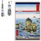 Necktie  Classic Art  Hiroshige, Futamigaura in Ise Province, 1858