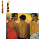 Necktie  Classic Art Paul Gauguin Three-Tahitians