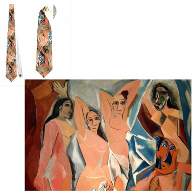 Necktie  Classic Art Pablo Picasso Miss Avignon