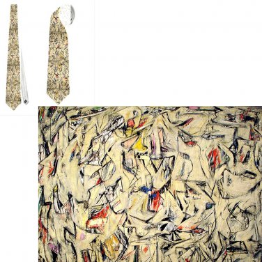 Necktie  Classic Art Abstract Exspressionism 1950 by Willem de Kooning