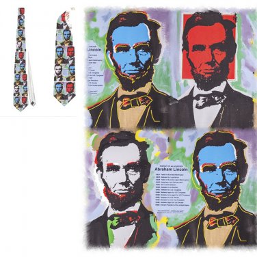 Necktie  Classic Art Abraham Lincoln - Steve Kaufman