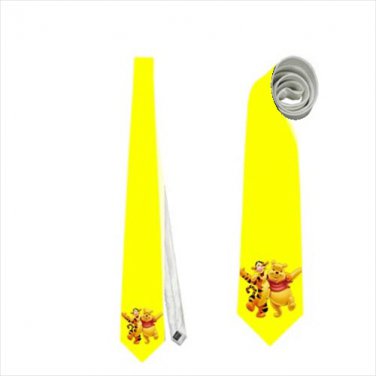 Necktie winnie the pooh eeyore piglet tigger yellow