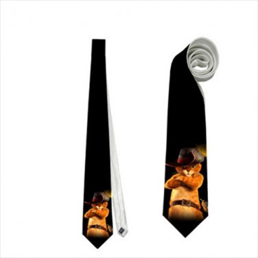 Necktie puss in boots cat