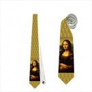 Necktie mona lisa portrait painting Italian artist Leonardo da Vinci Renaissance Gioconda