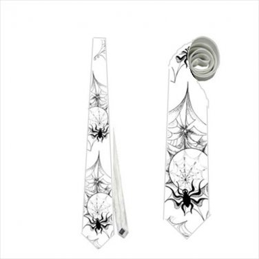 Necktie spider web tie