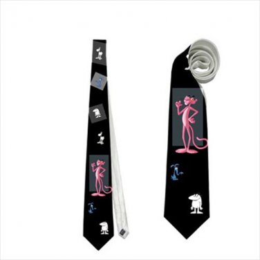 Necktie pink panther tie
