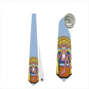 Necktie pink panther tie