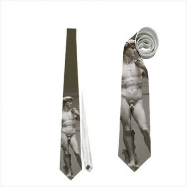 Necktie David Michelangelo statue souvenir florence italy