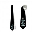 Necktie tipping is not a city in china tie waiter seller bartender barmaid cashier