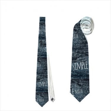 Necktie simple math mathematics teacher professor  maths university  tie
